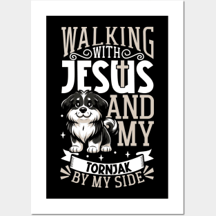 Jesus and dog - Tornjak Posters and Art